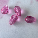 Larme Swaro 9x6mm, Rose (5pces)