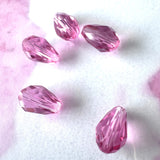 Larme Swaro 9x6mm, Rose (5pces)