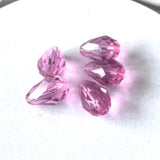 Larme Swaro 9x6mm, Rose (5pces)