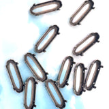 Sertissage long ovale 21 x 7 mm - bronze  (1 pce)