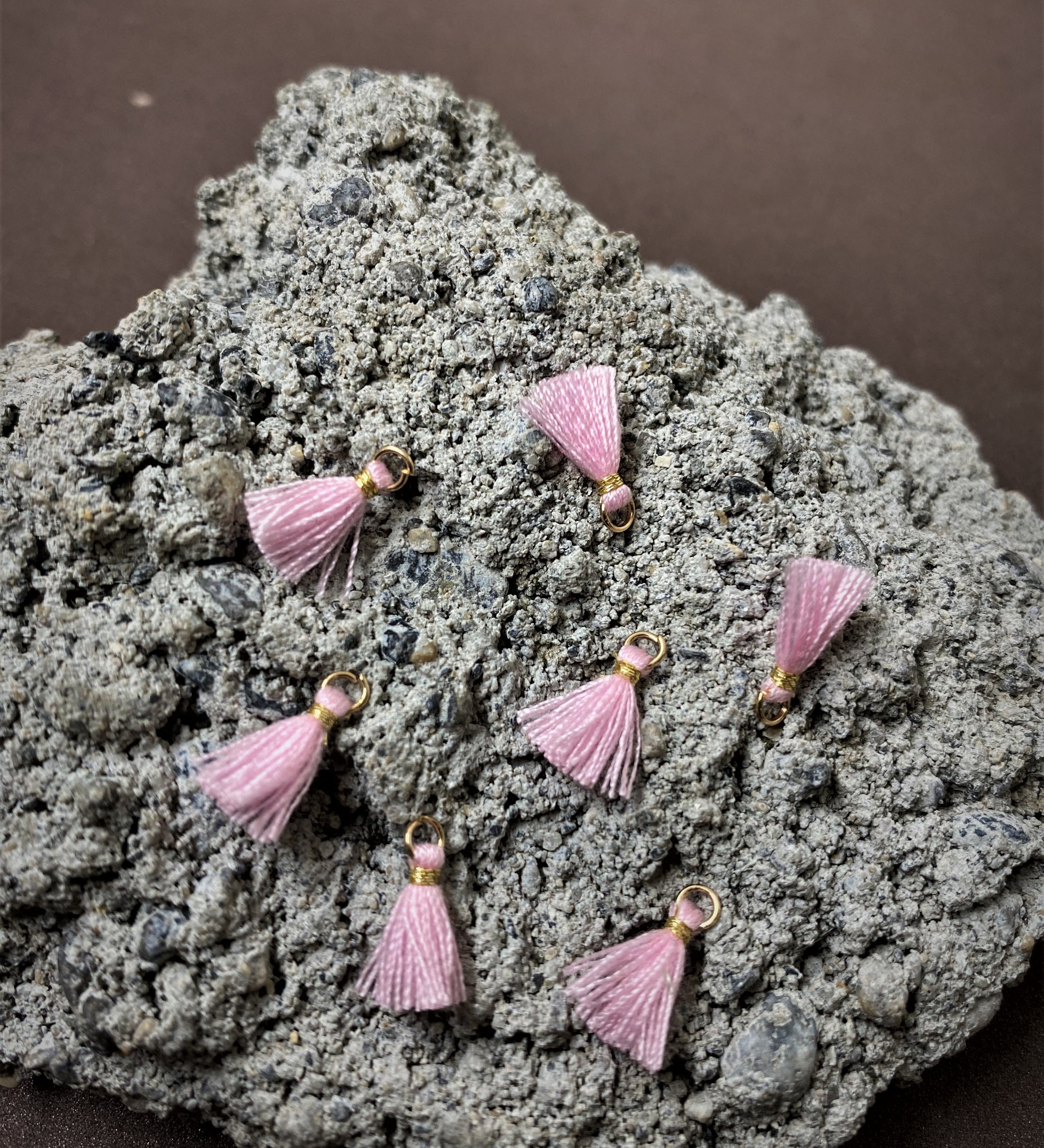 Mini pompon Vieux Rose (1 pce)