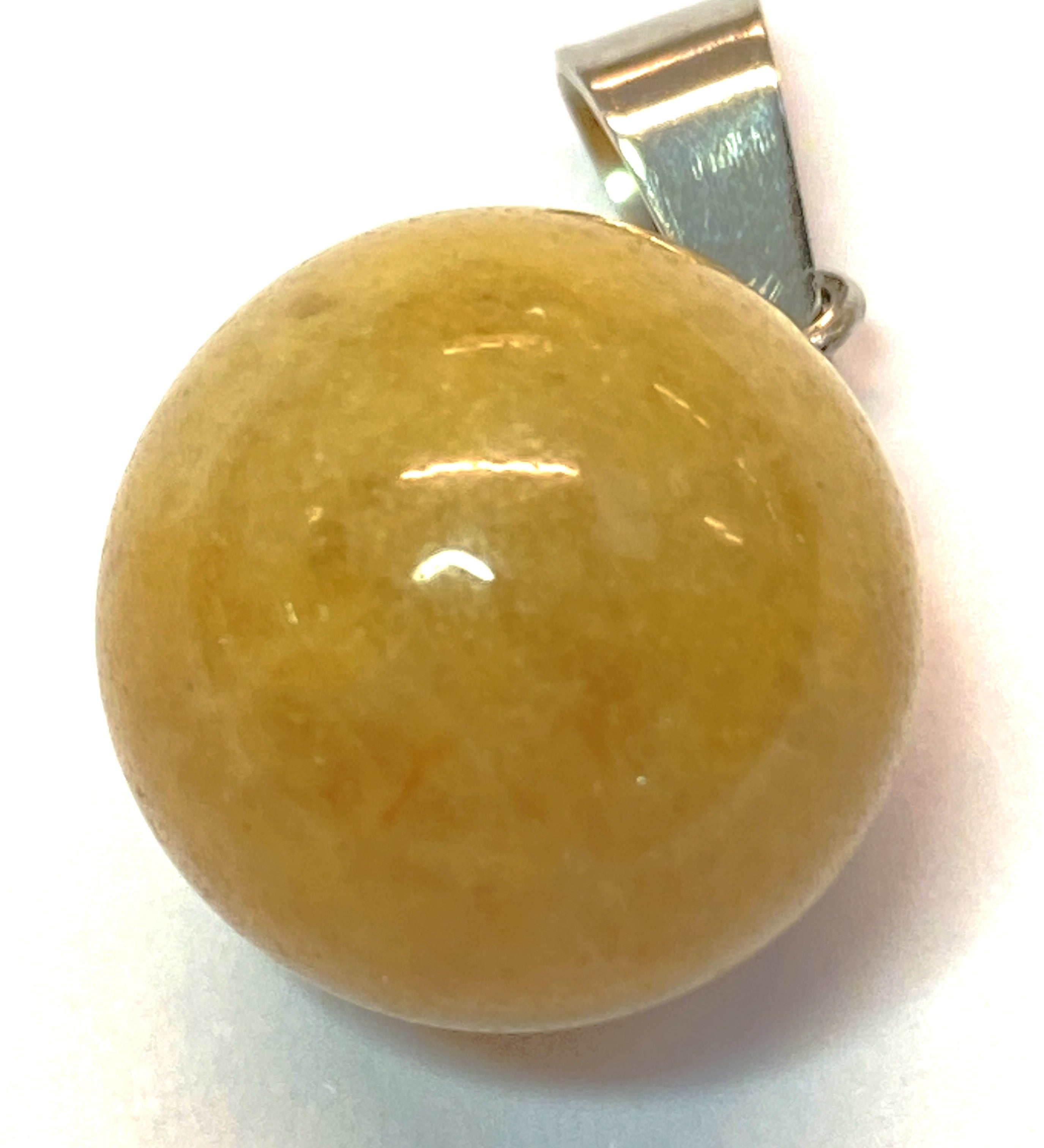 Pendentif pierre précieuse - Ronde avec fermoir - Mokaite (1pce)