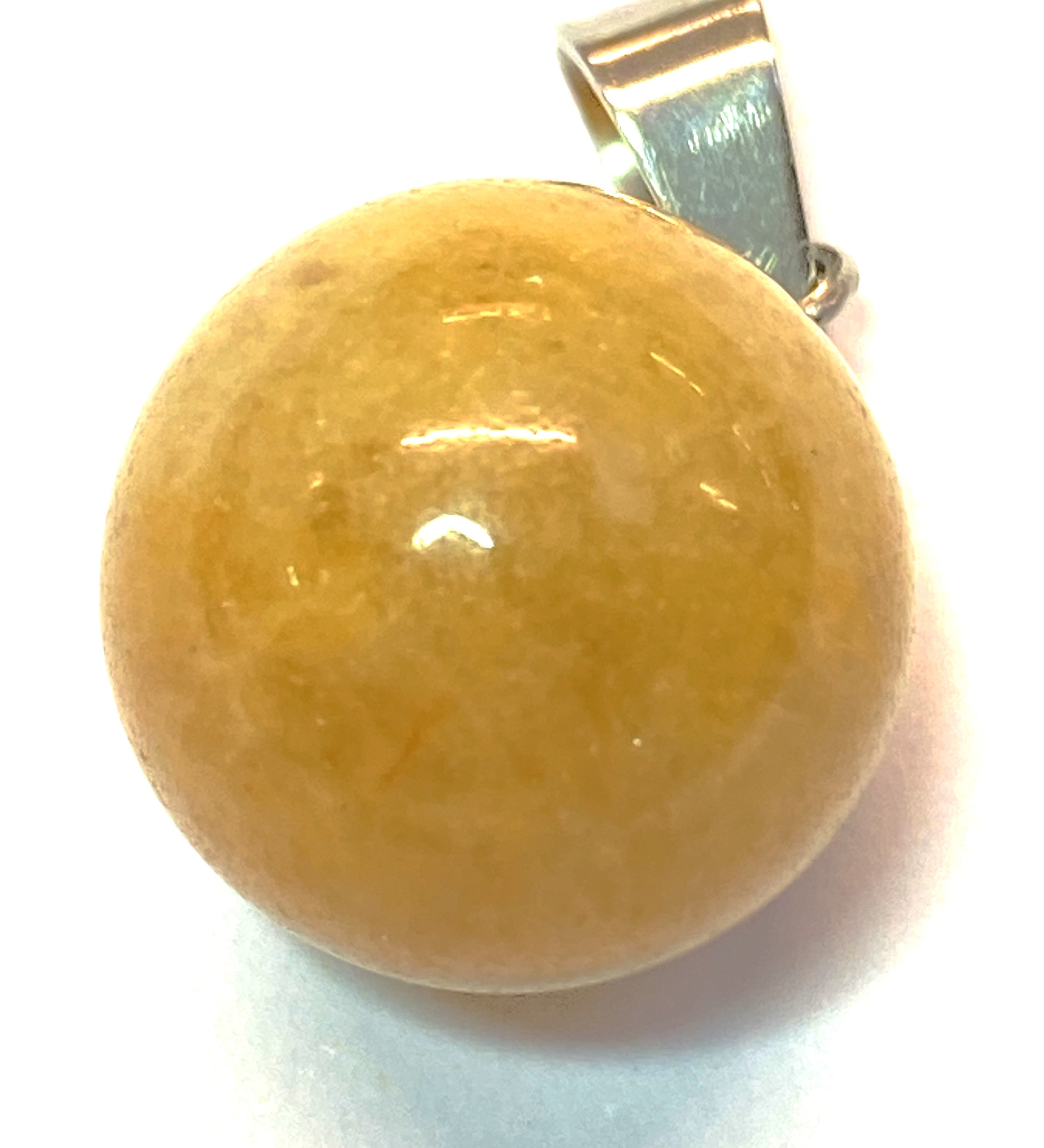 Pendentif pierre précieuse - Ronde avec fermoir - Mokaite (1pce)