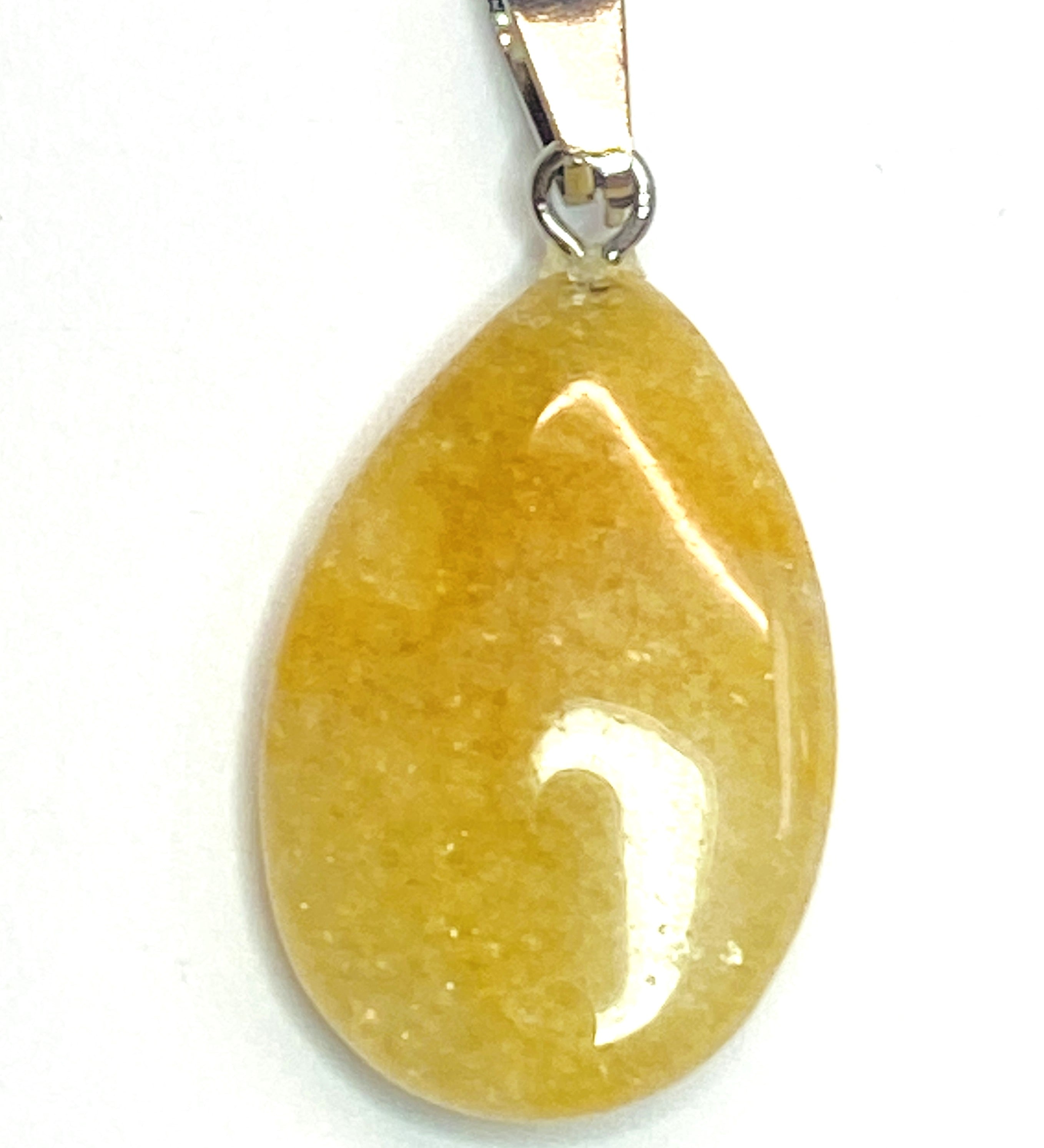 Pendentif pierre précieuse - Petit Larme -  Aventurine Jaune (1pce)