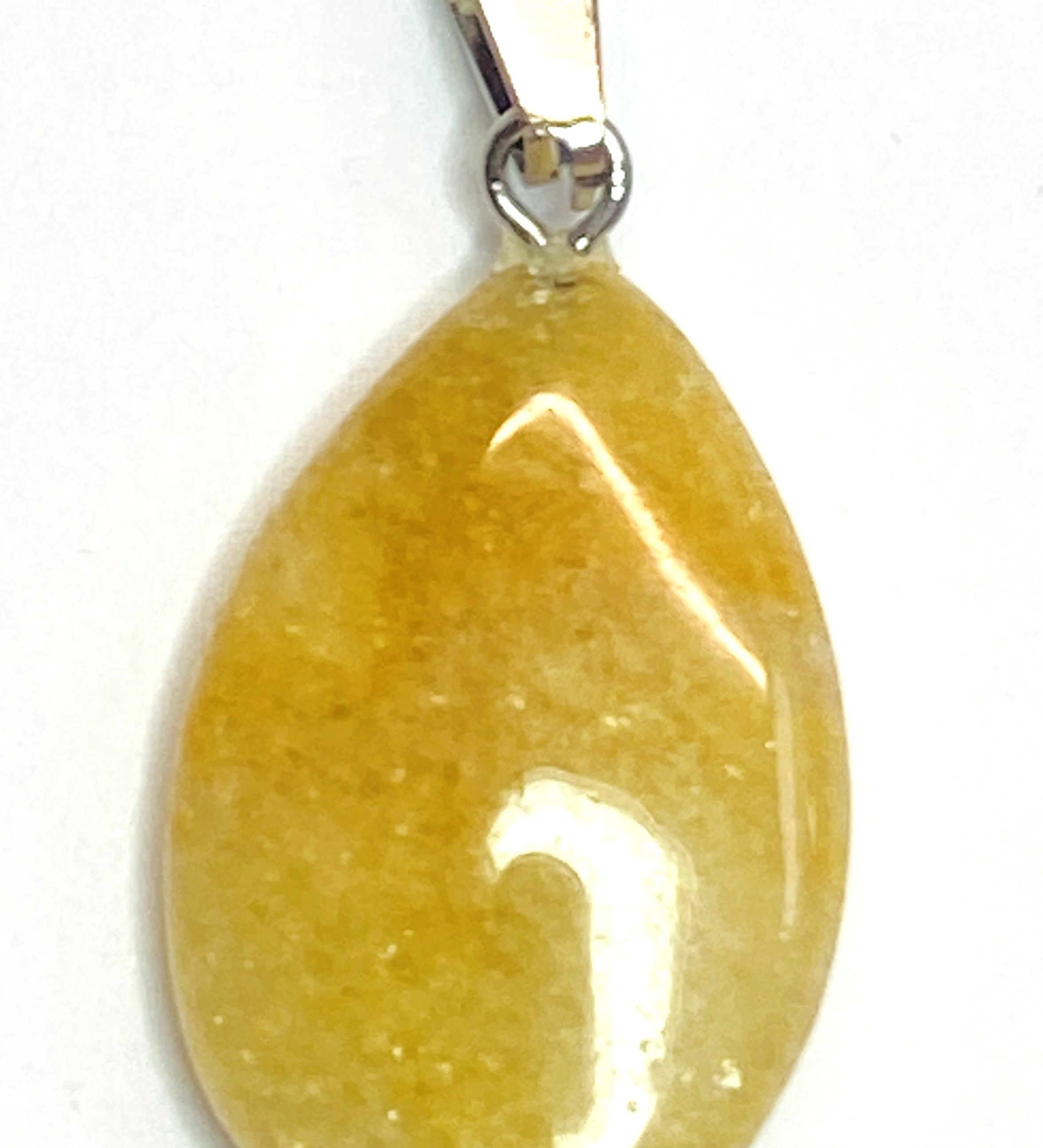 Pendentif pierre précieuse - Petit Larme -  Aventurine Jaune (1pce)