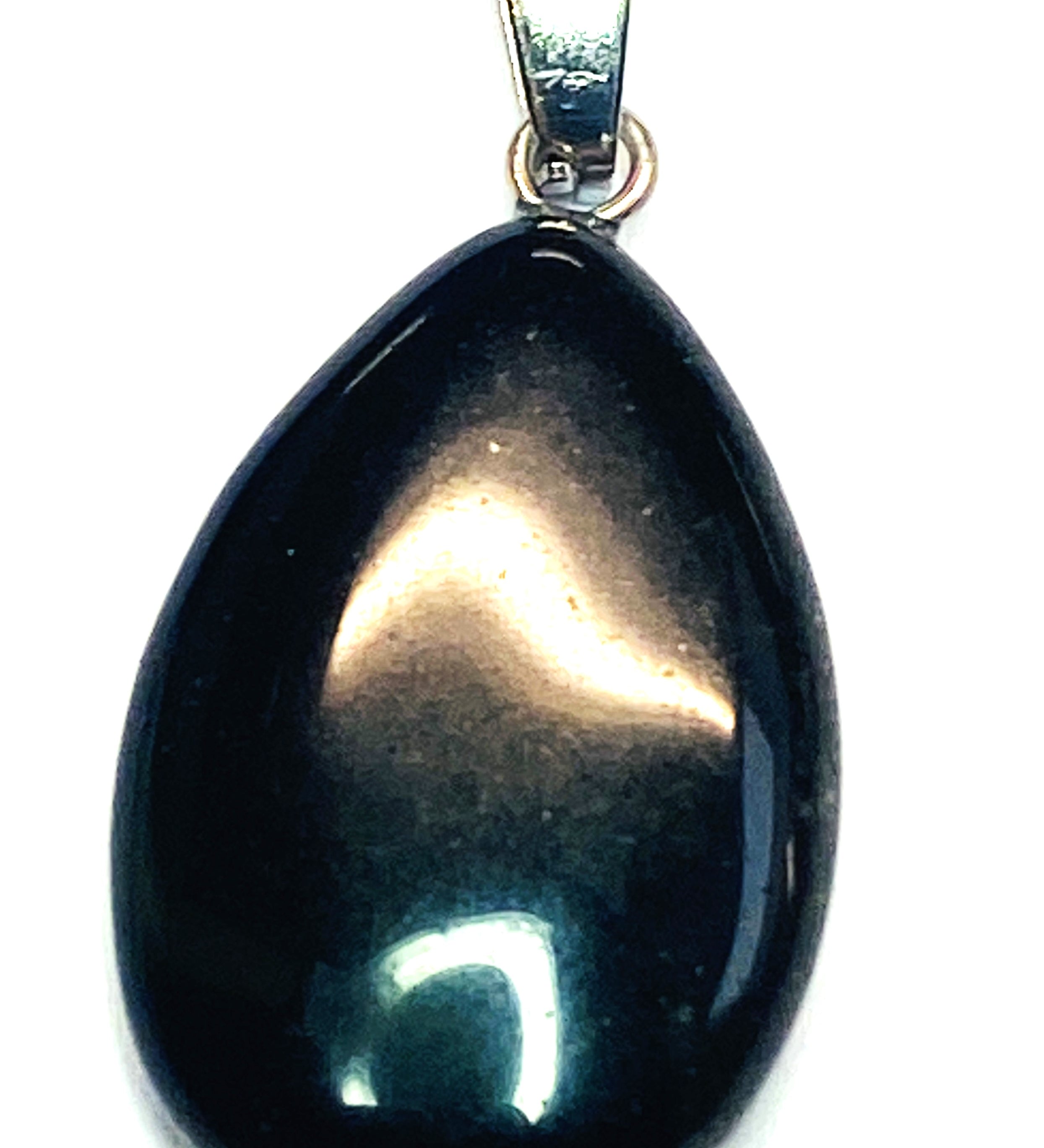 Pendentif pierre précieuse - Petit Larme - labradorite noir (1pce)