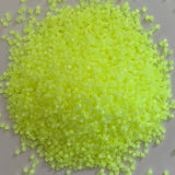 Delica 11 - Perle de verre intérieur en soie teintée à la chaux - Citron vert - 4 g