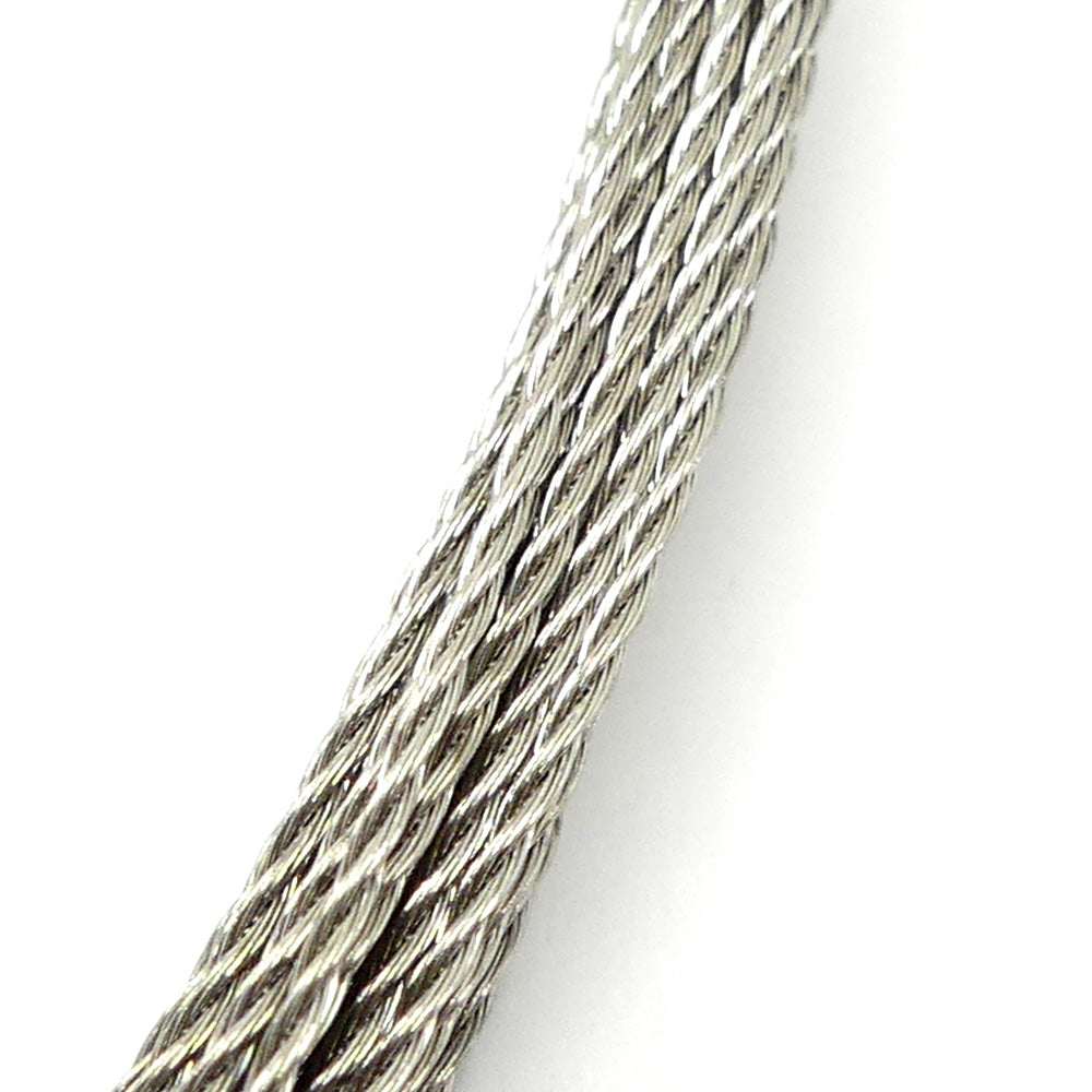 Câble en Acier argenté (1 pce)
