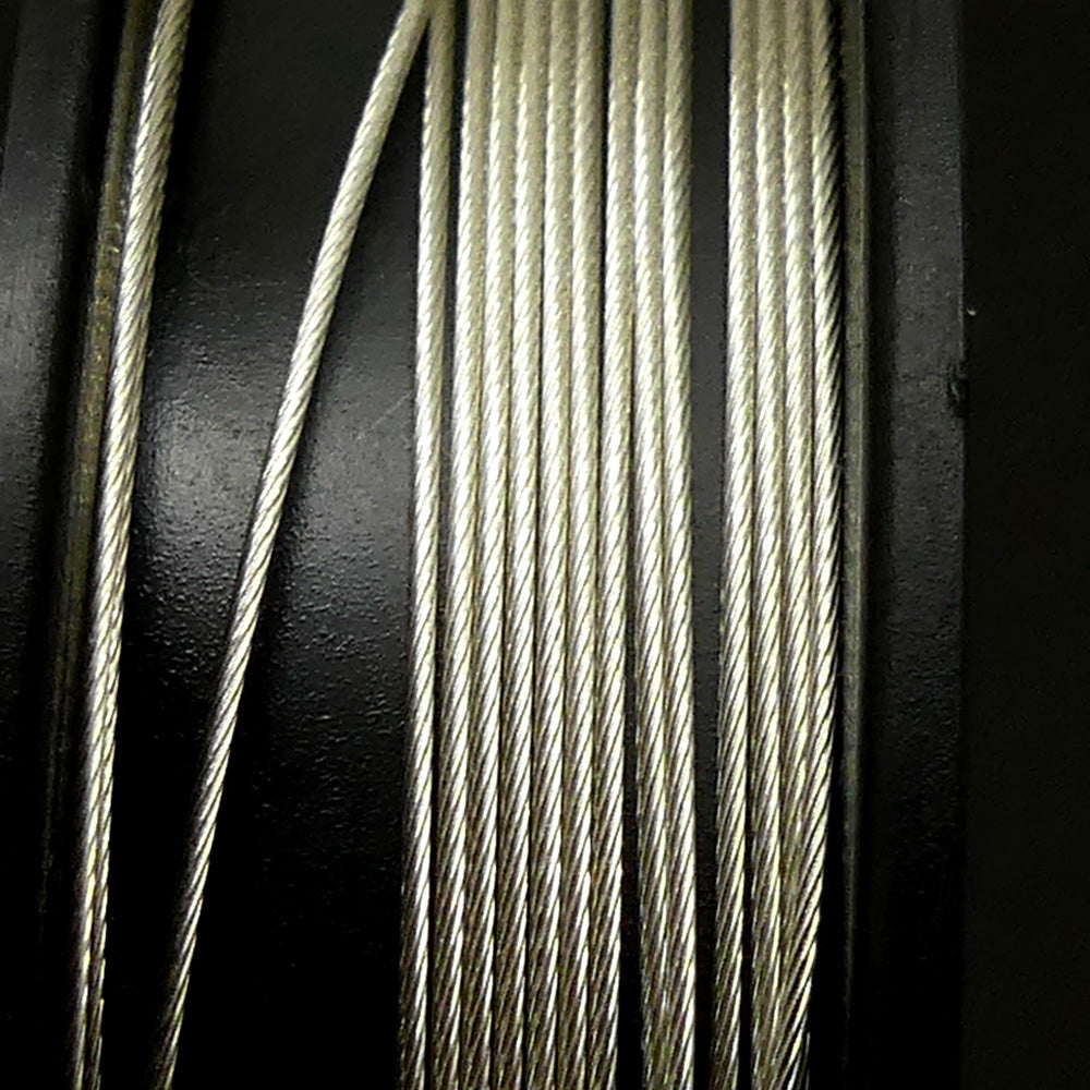 Fil d'acier 7 brins ø 0.46mm - Argent 925 (1 pce)