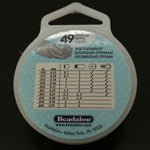 Fil d'acier 49 brins ø 0.38mm - Brillant (1 pce)