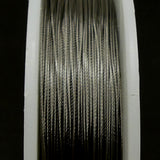 Fil d'acier 49 brins ø 0.38mm - Brillant (1 pce)