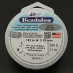 Fil d'acier 49 brins ø 0.38mm - Brillant (1 pce)