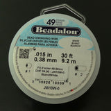 Fil d'acier 49 brins ø 0.38mm - Blanc (1 pce)