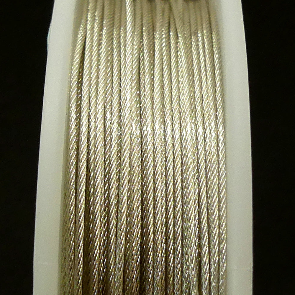 Fil d'acier tressé de 0.61 mm - Argenté - 9.2 mètres