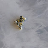 Ronde 8 - Jade blanc teinté (10pces)