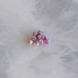 Ronde 8 - Jade persan teinté rose violet (10pces)