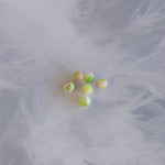 Ronde 8 - Jade blanc teinté vert de mer (10pces)