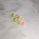 Ronde 8 - Jade blanc teinté vert de mer (10pces)