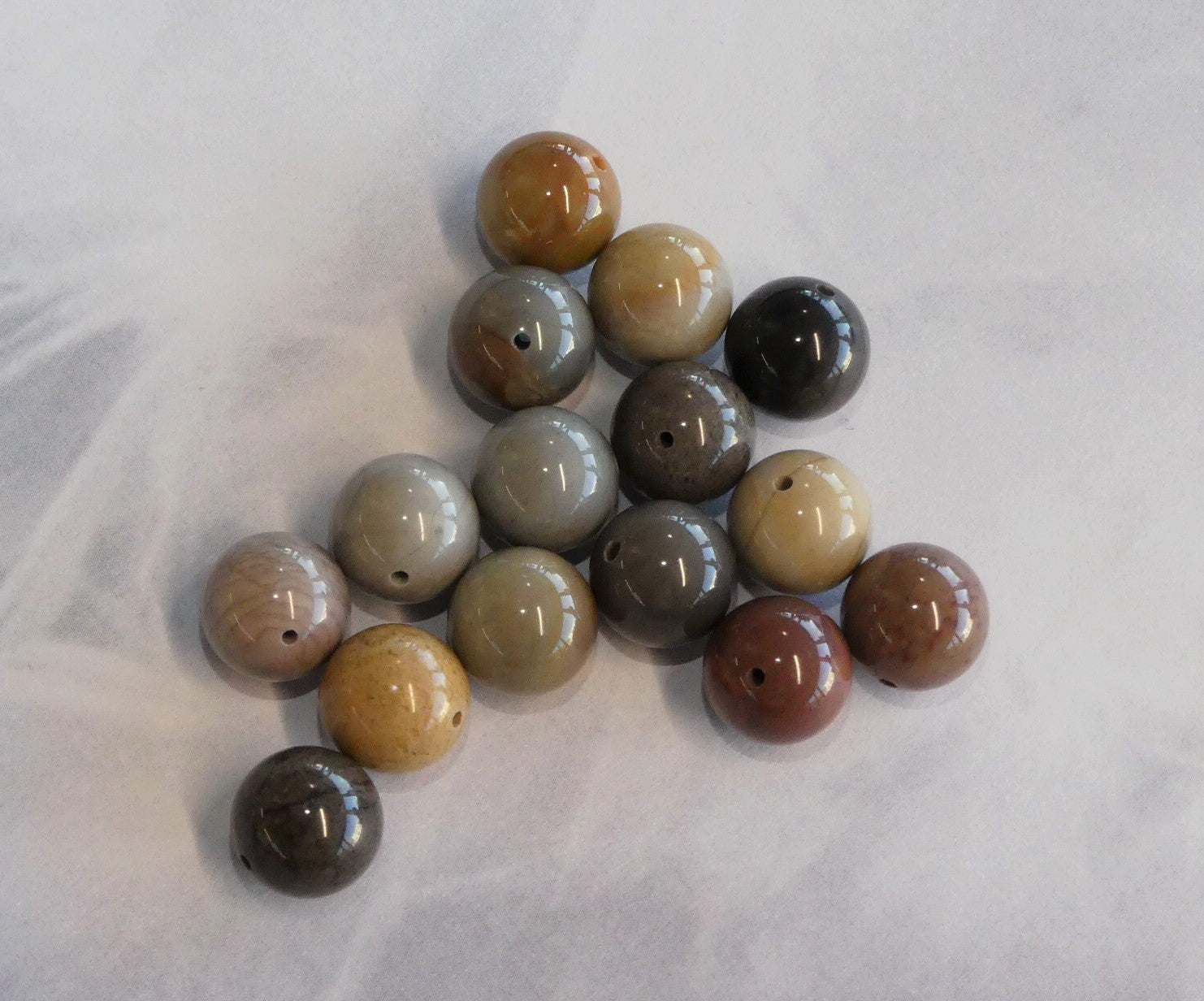 Ronde 10 - Jaspe impériale (5 pces)