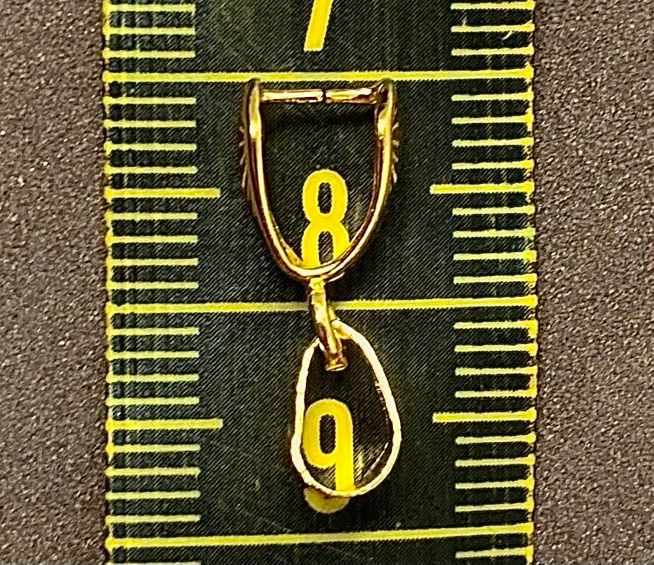 Pendentif - Accroche Gold plaqué18k 17.5mm (1 pce)