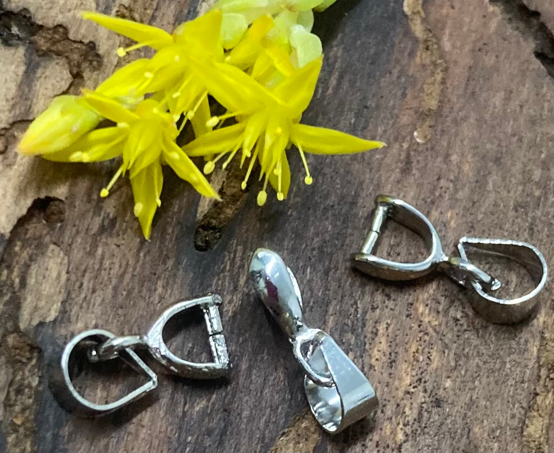 Pendentif - Accroche Silver 12.5mm (1 pce)