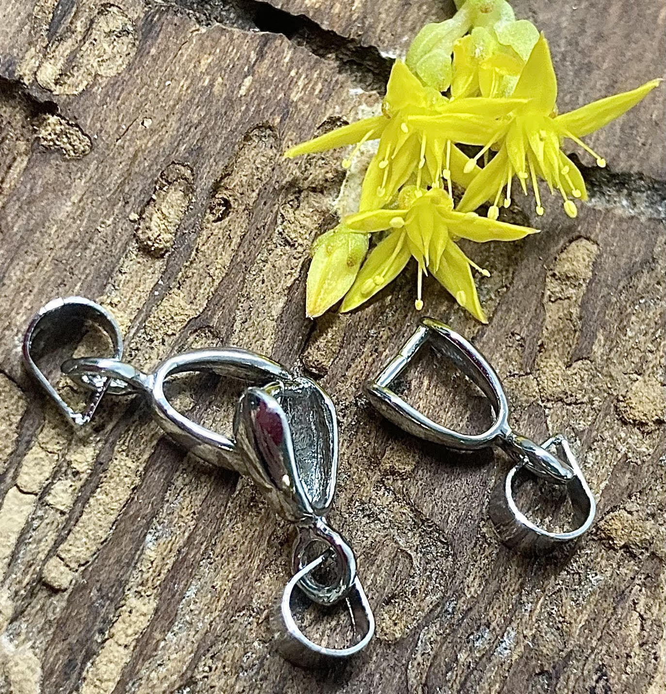 Pendentif - Accroche Silver 15 mm (1 pce)