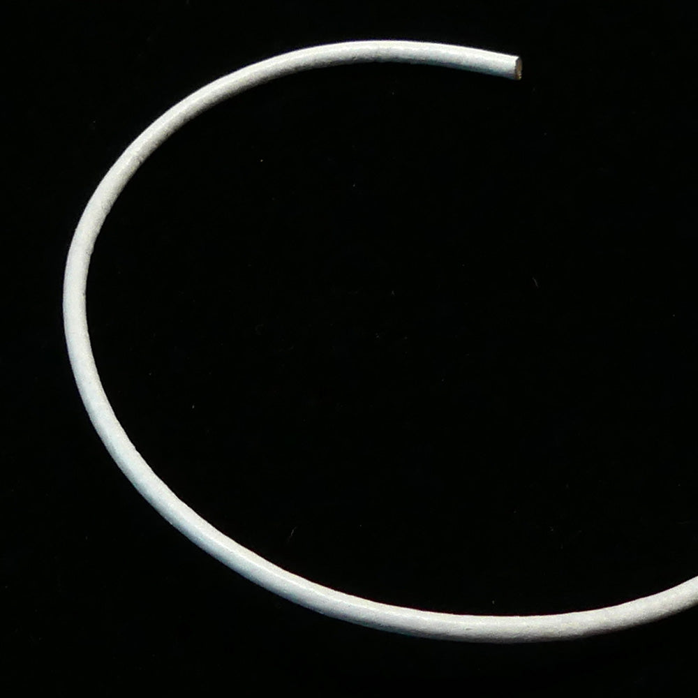 Cordon de cuir d'Inde - White (à la pièce)