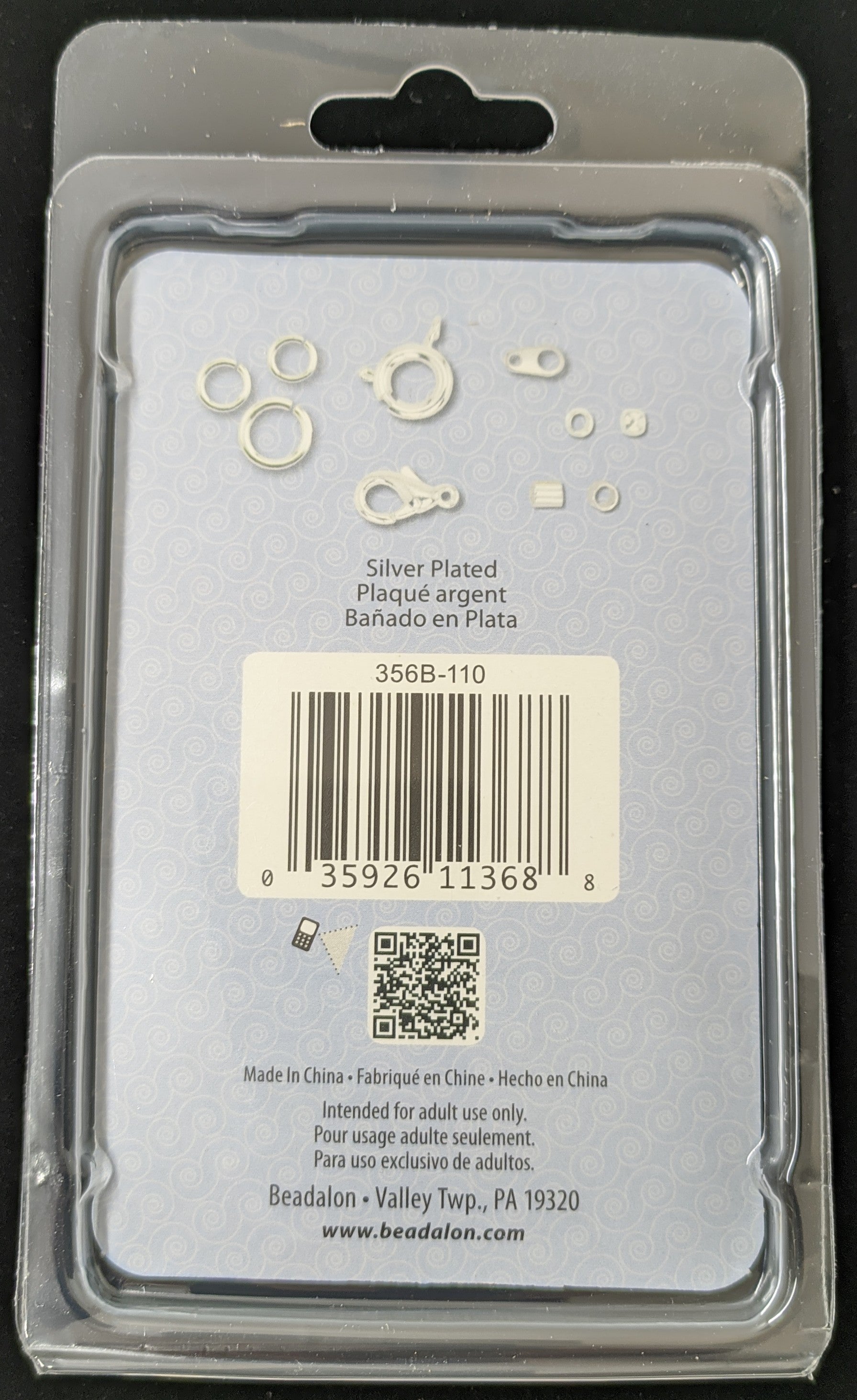 Assortiment de pièces pour finitions - Plaqué Argent (1 bte)