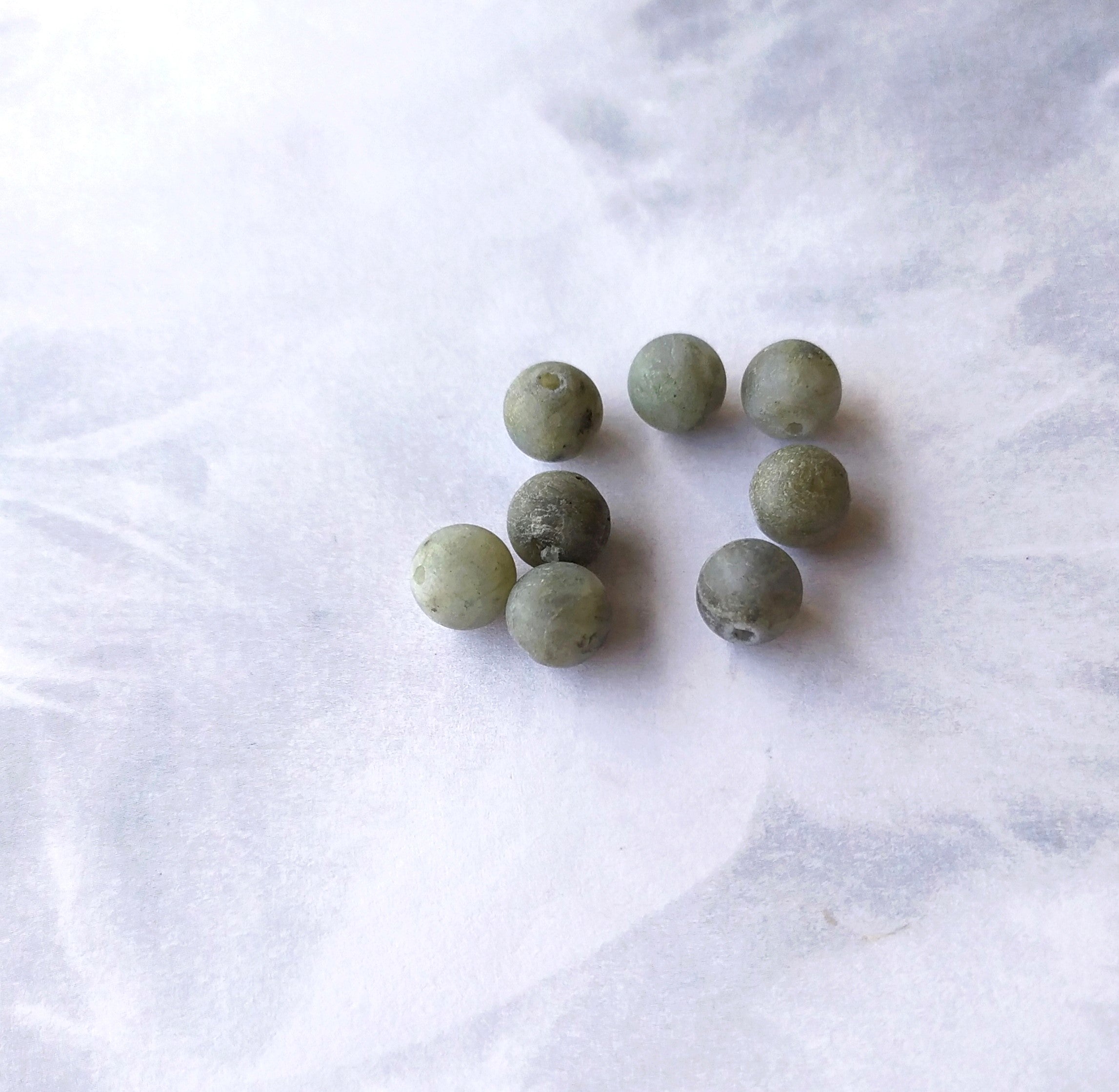 Ronde 8 - Labradorite naturelle (10 pces)