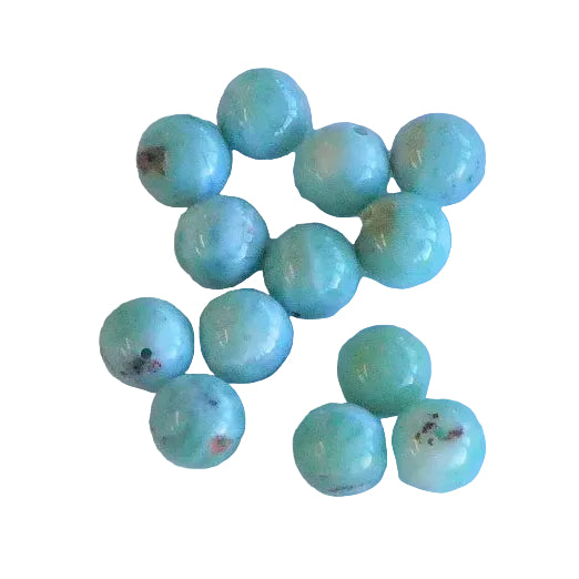 Ronde 8 - Larimar naturelle (10 pces)