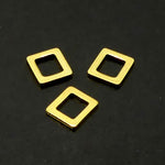 Link carré doré petit (10 pces)
