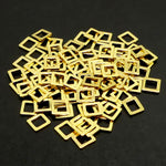 Link carré doré petit (10 pces)