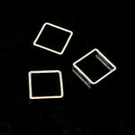 Link carré argenté medium (10 pces)