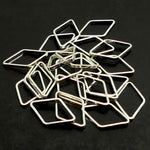 Link losange argenté 10x16 (10 pces)