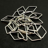 Link losange argenté 10x16 (10 pces)