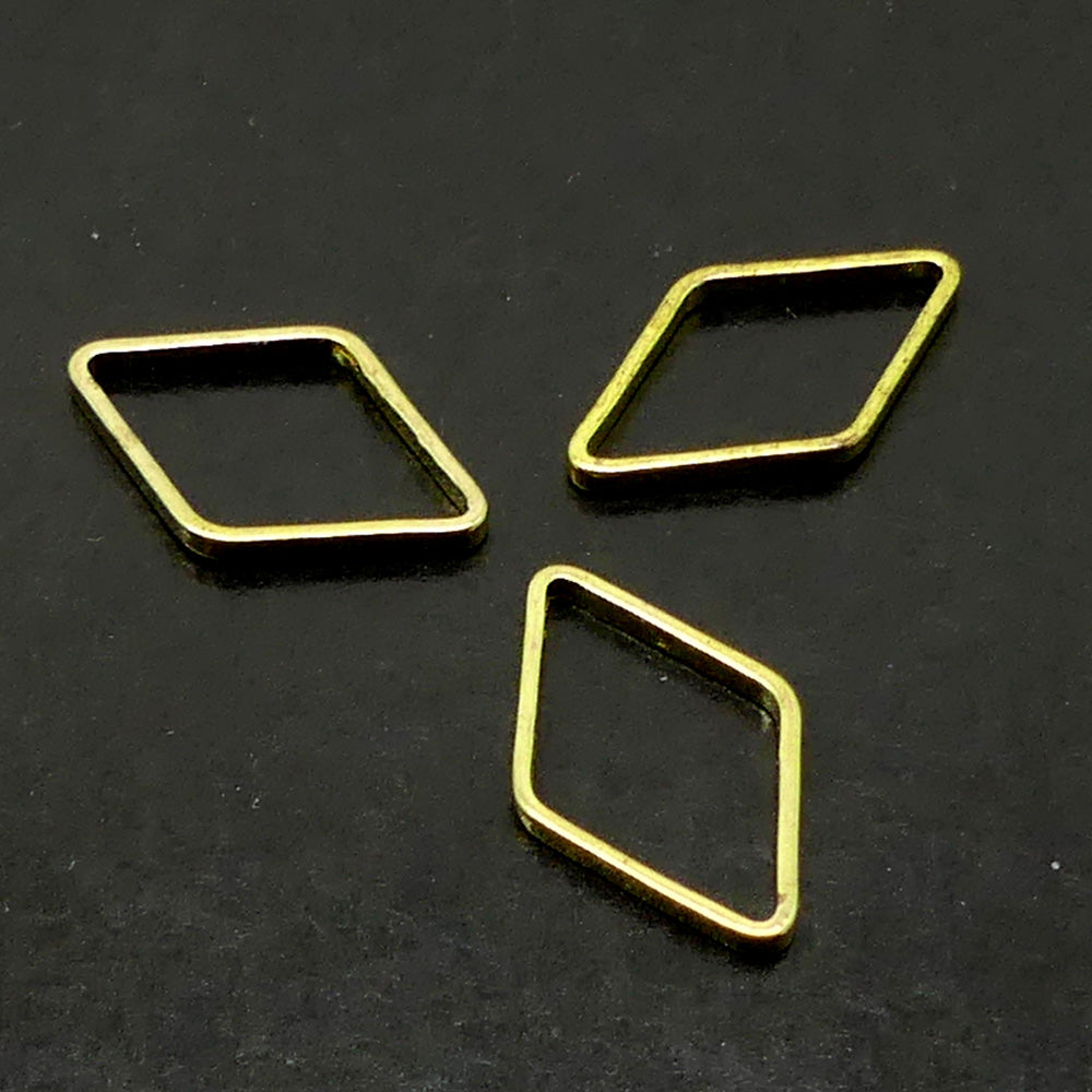 Link losange doré petit (10 pces)