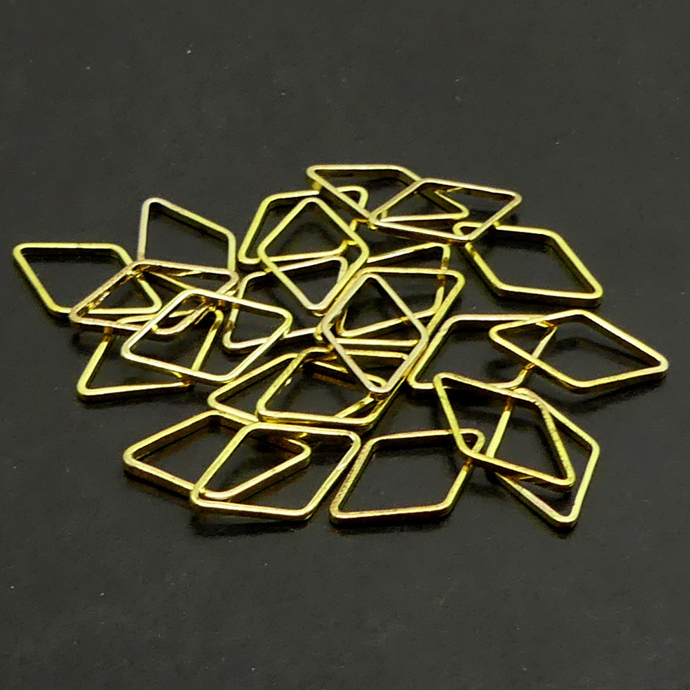 Link losange doré petit (10 pces)