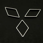 Link losange argenté grand (10 pces)