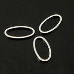 Link ovale argenté petit (10 pces)