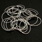 Link ovale argenté grand (10 pces)