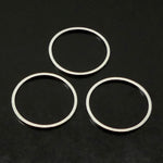 Link rond argenté 20 mm (10 pces)