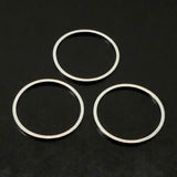 Link rond argenté 20 mm (10 pces)