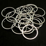 Link rond argenté 20 mm (10 pces)