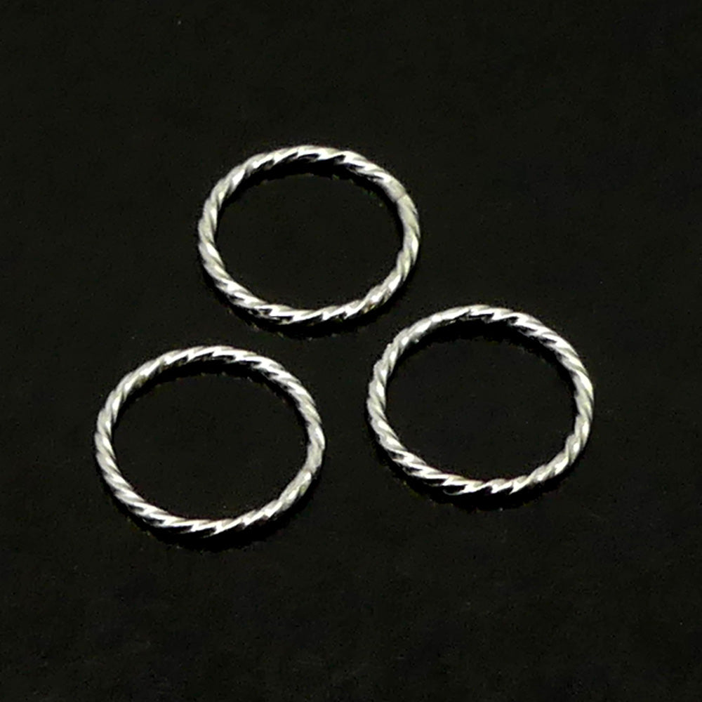 Link Rotari argenté 10 mm (10 pces)