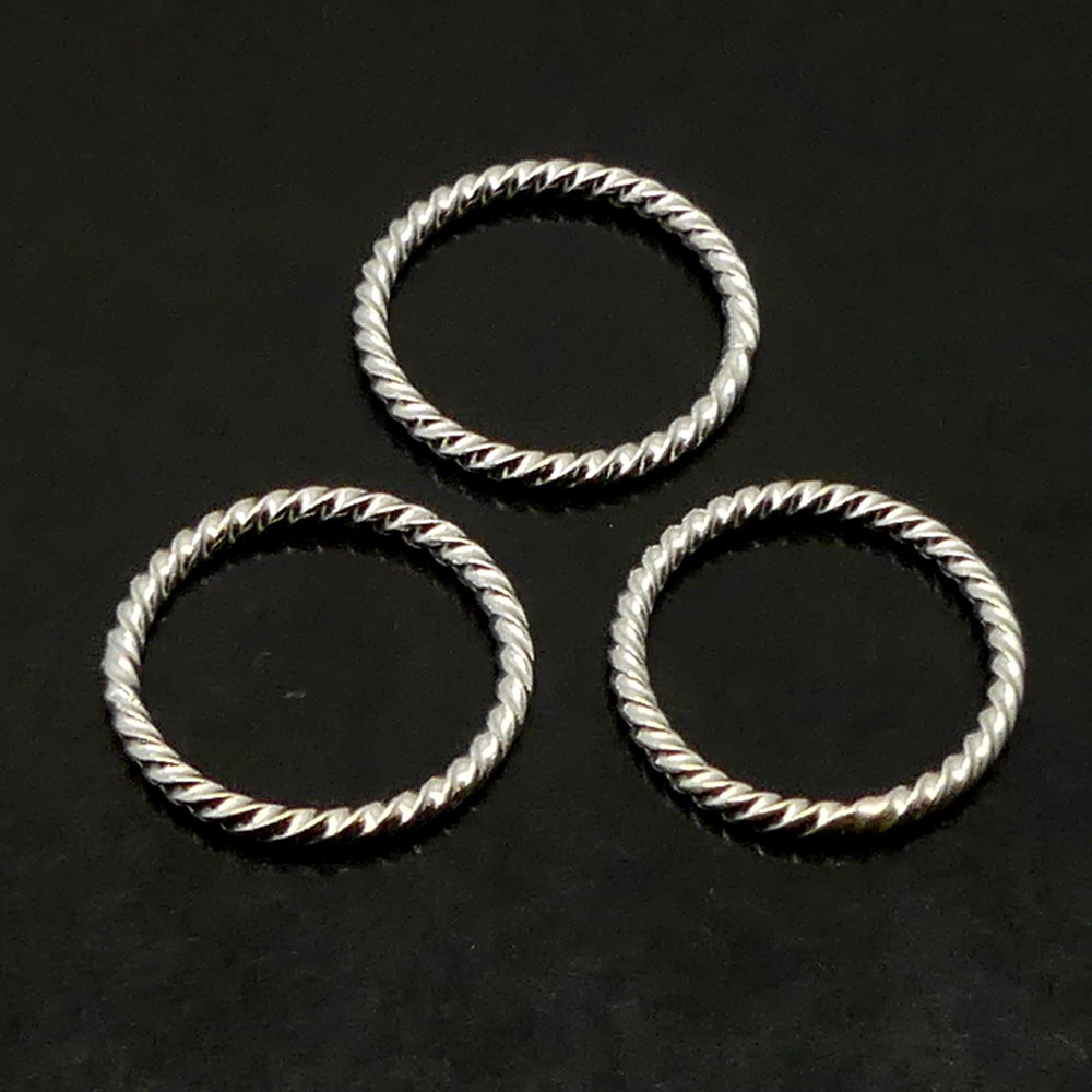 Link Rotari argenté 16 mm (10 pces)