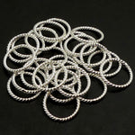 Link Rotari argenté 16 mm (10 pces)
