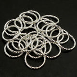 Link Rotari argenté 16 mm (10 pces)