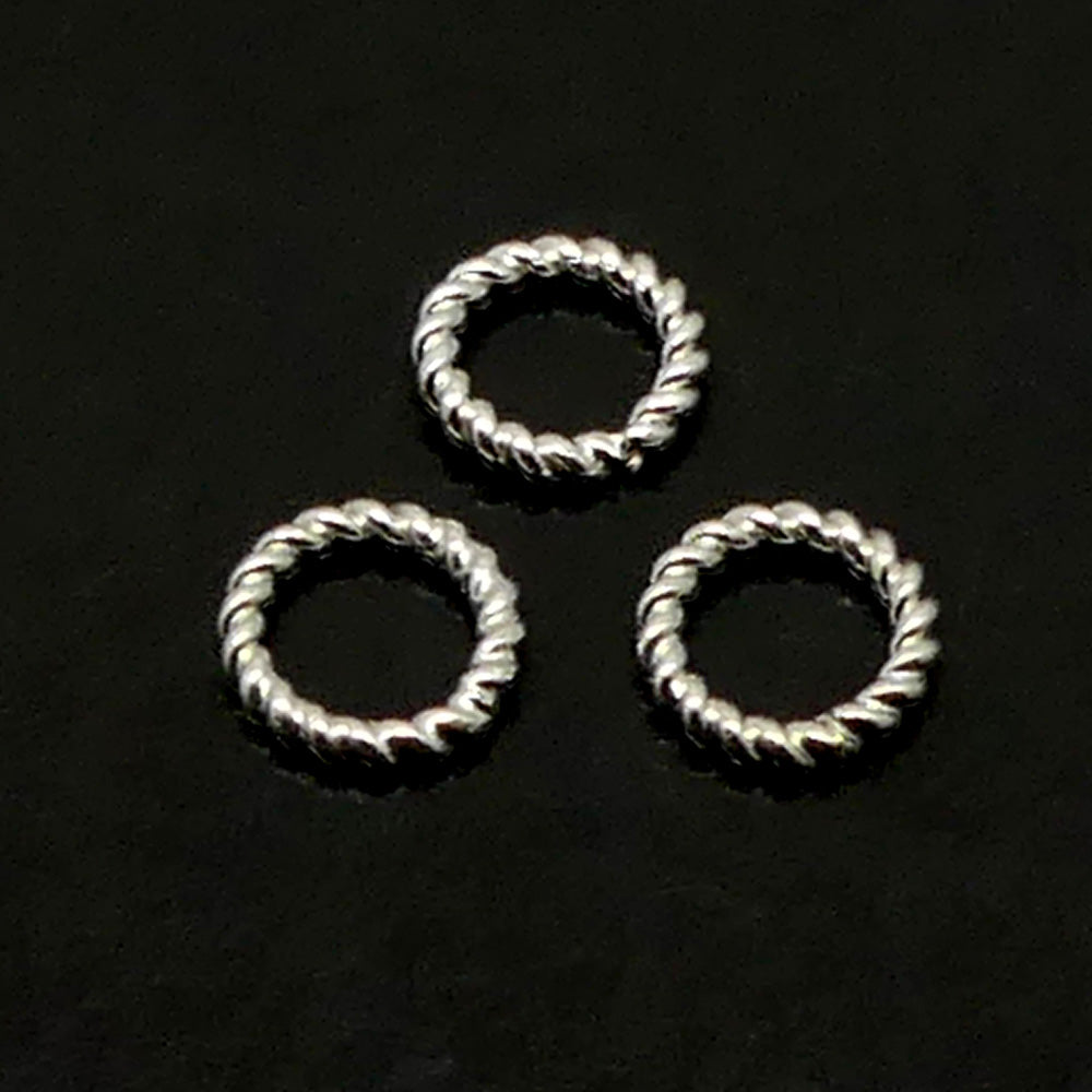 Link Rotari argenté 6 mm (10 pces)