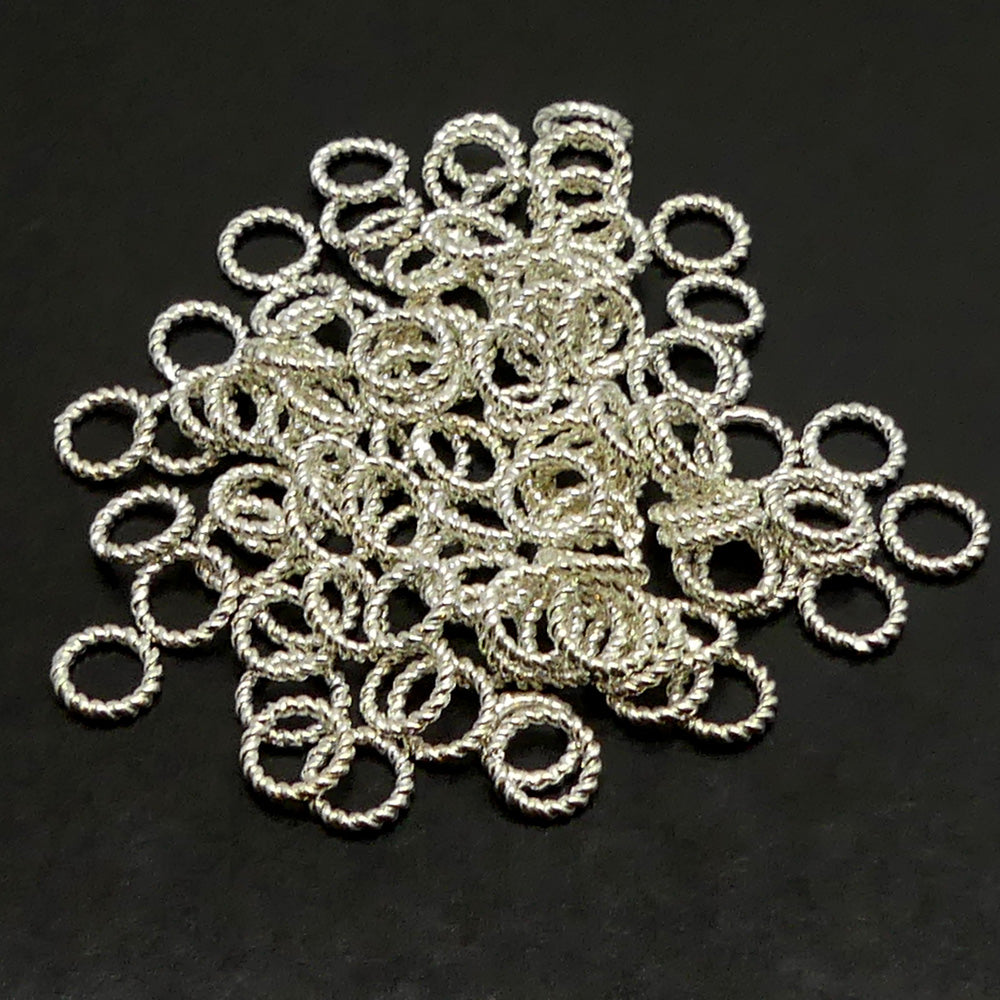 Link Rotari argenté 6 mm (10 pces)