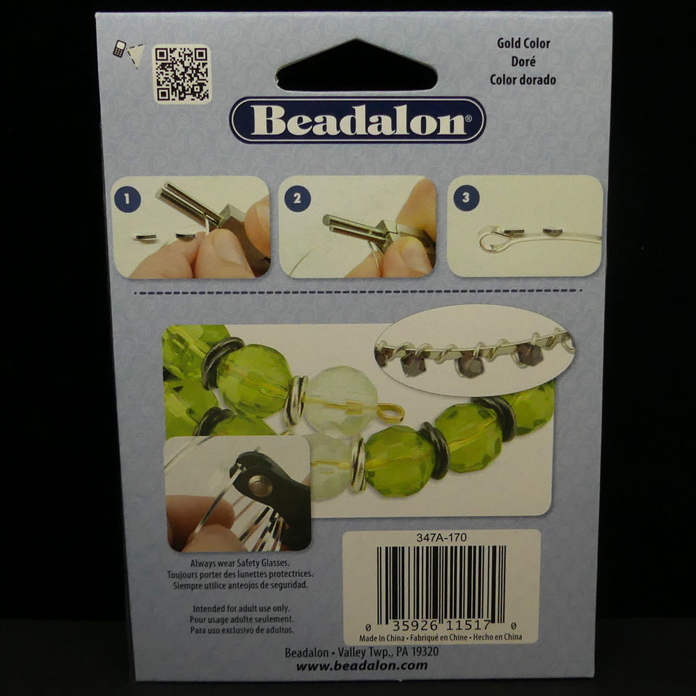 Fil Memory Collier plat doré 12 boucles 1.2 x 0.5 mm